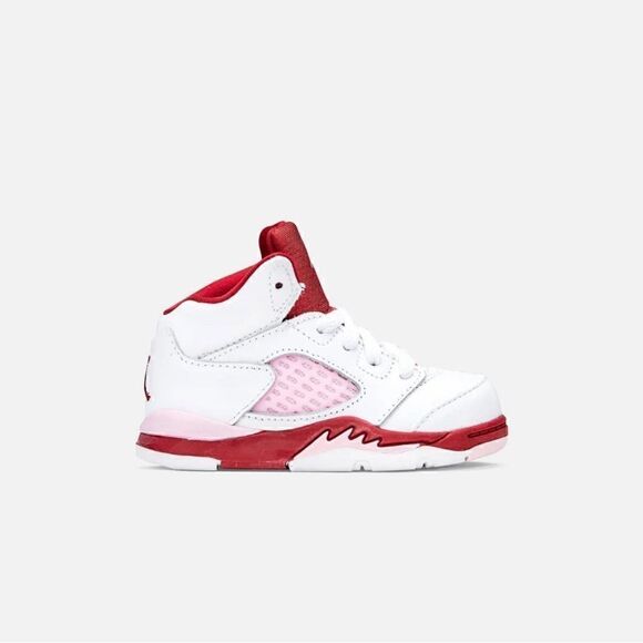 NIKE AIR JORDAN 5 RETRO TD PINK FOAM BABY EUC - Picture 1 of 5